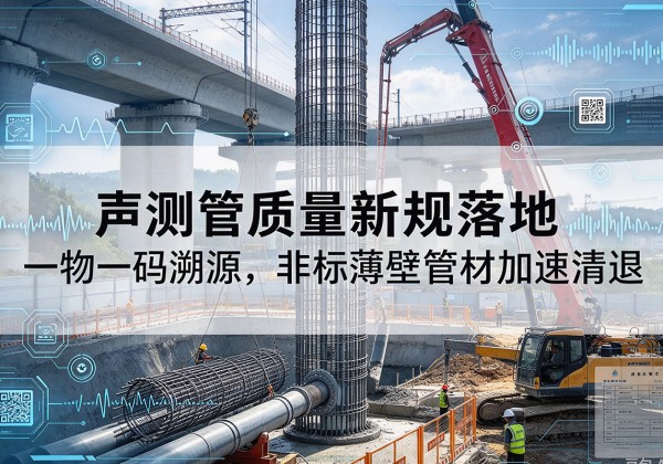 灞桥声测管质量新规落地，一物一码溯源，非标薄壁管材加速清退